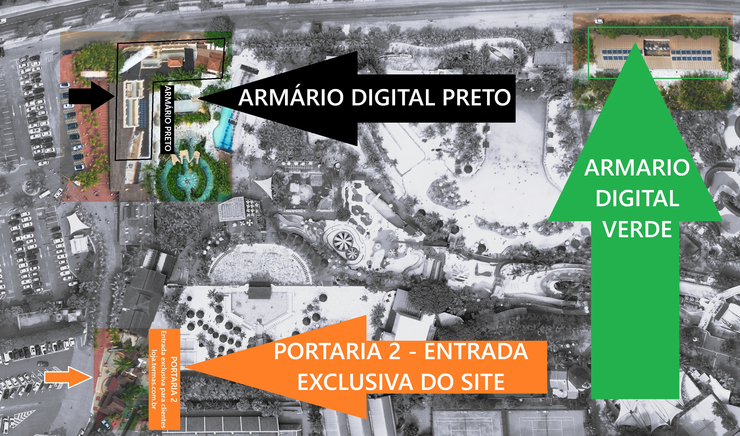 Localização dos Armários